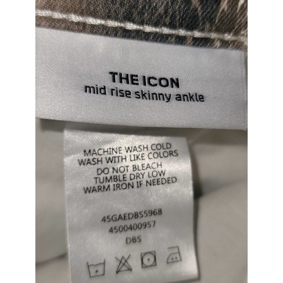 Joe's Jeans Womens Gray Snake Print Belt Loop Mid Rise Skinny Fit Pant 31 - Picture 10 of 12